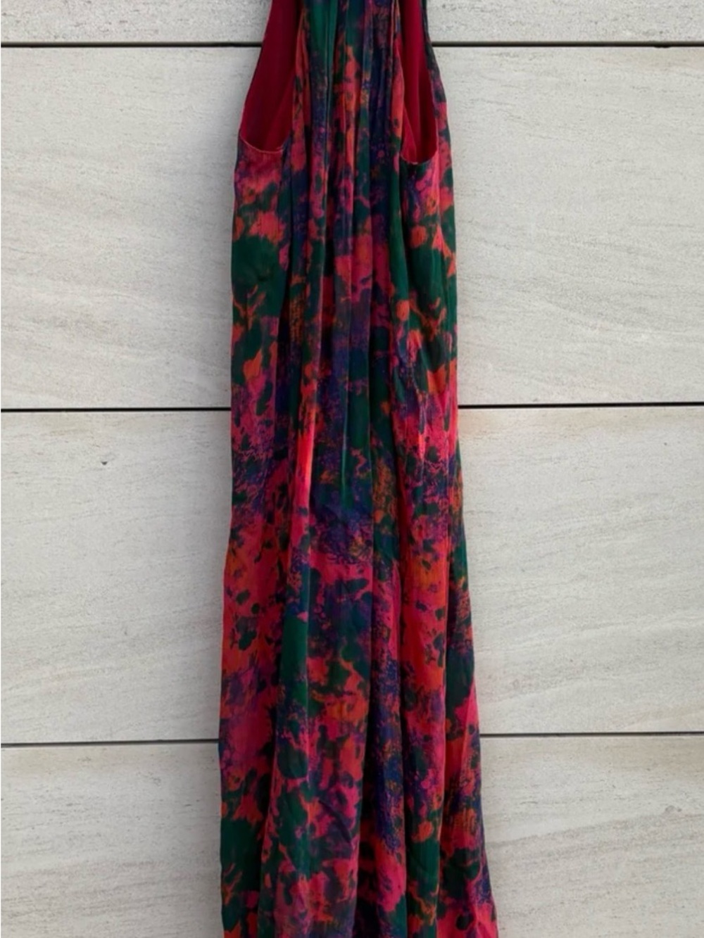 Women’s Multi-Color Printed Maxi Skirt - Vibrant Floral Pattern